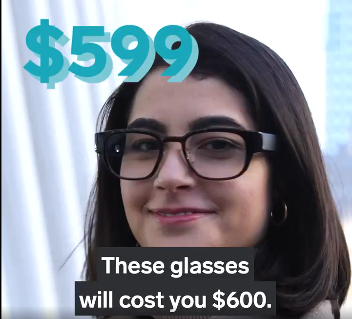 599ドルのスマートグラスFocals、カナダのスタートアップ企業Northが提供
