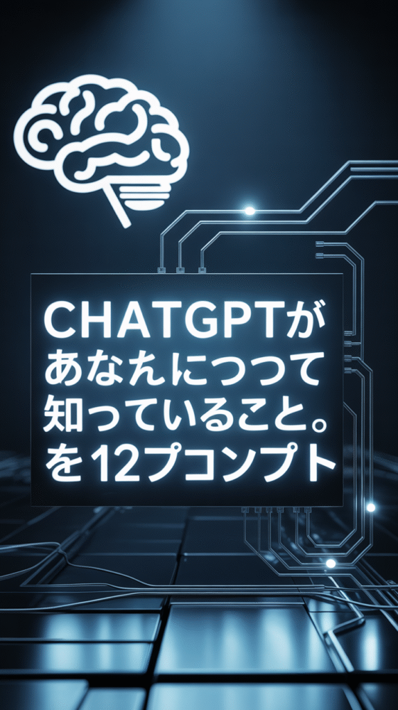 a-digital-illustration-depicts-a-sleek-f_fqcjN2fXT4KzicYE-Z_yLg_UwIXAuhuQ1arGb52mF2v5Q ChatGPTが「あなたについて知っていること」を明かす12のプロンプト 始まり