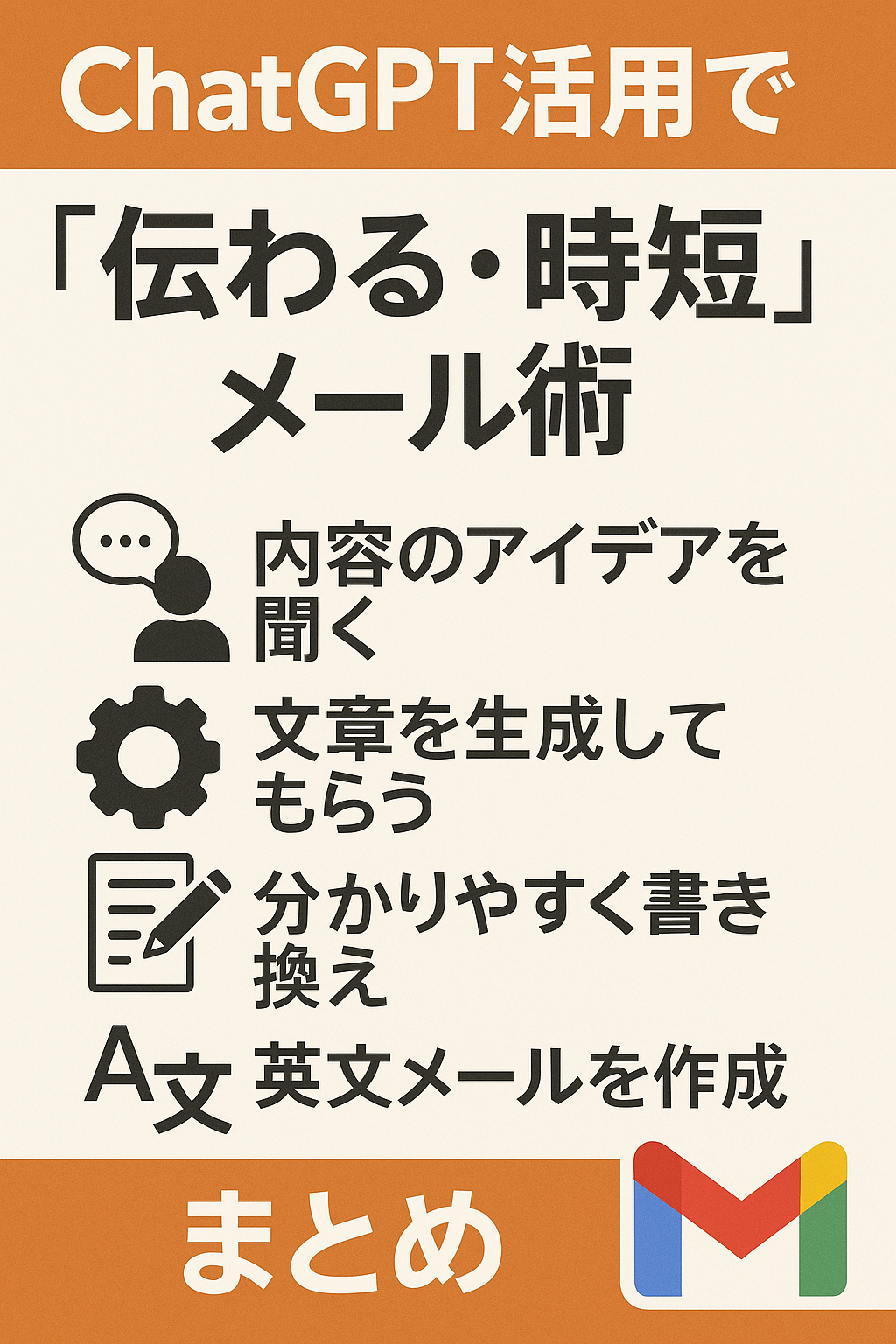 20250709_1812_効率的メール術_simple_compose_01jzq780pgf3yszwybz6w4dpzt ChatGPT活用で「伝わる・時短」メール術まとめ