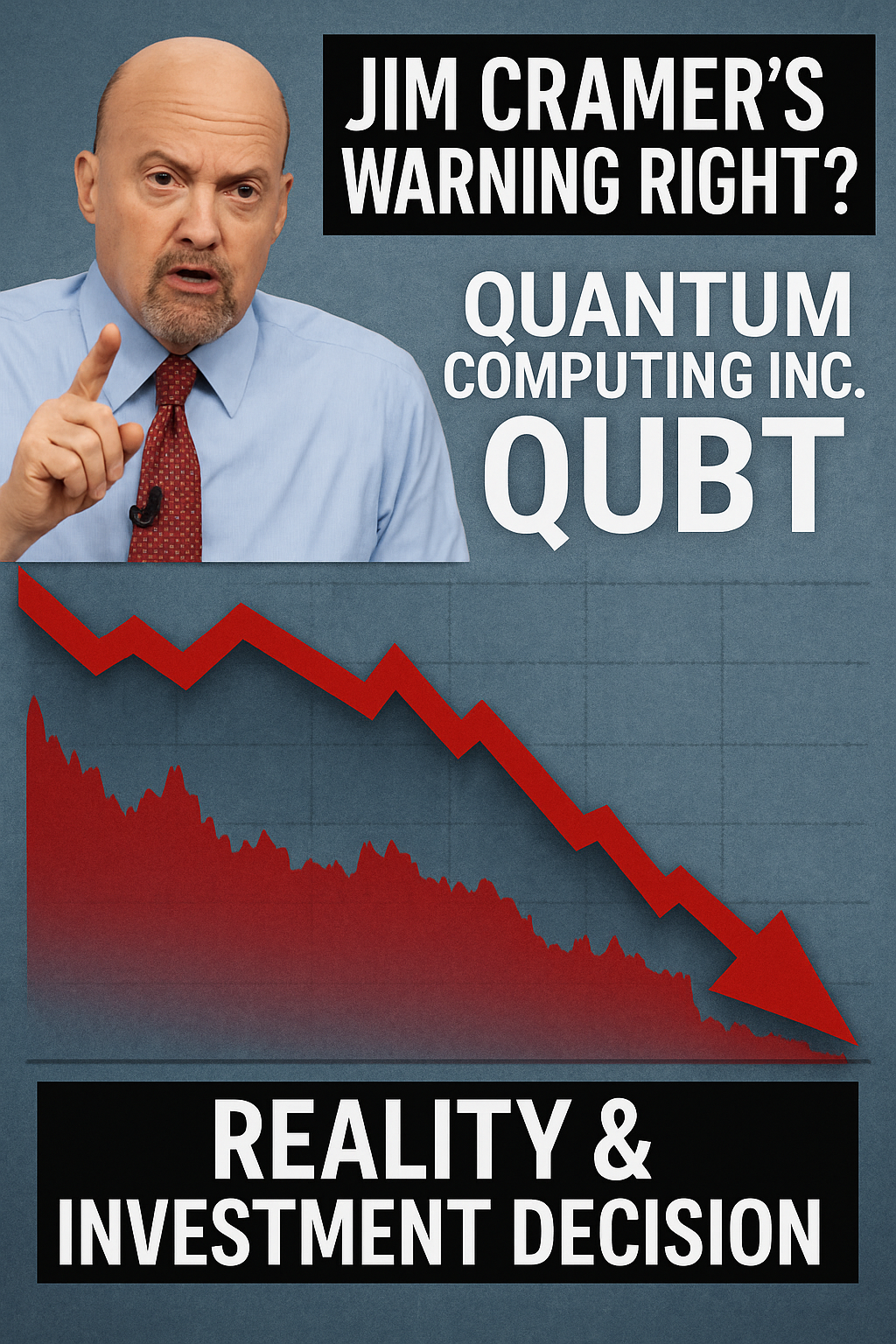 20250831_1758_QUBT投資現実_simple_compose_01k3zngeqyfs69rxptmq8gqnnq Jim Cramerの警告は正しかった?Quantum Computing Inc.(QUBT)株の現実と投資判断 コンテンツ開始