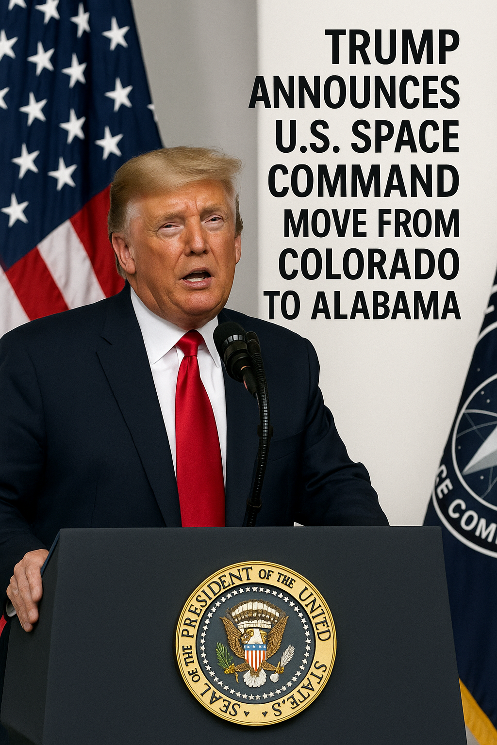 トランプ前大統領、米宇宙軍司令部をコロラドからアラバマへ移転発表