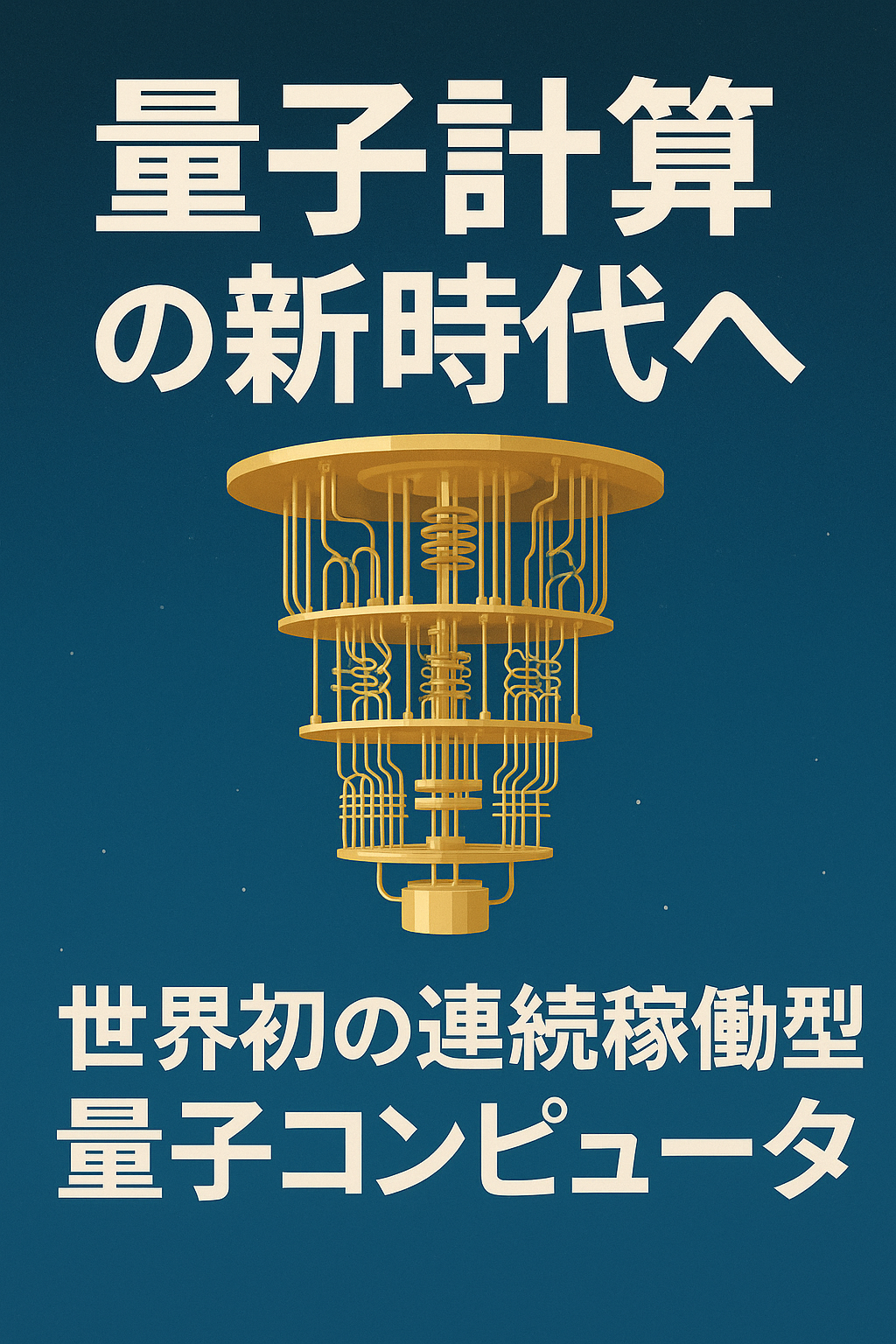 20251006_0931_量子計算の新時代_simple_compose_01k6ves9exe2rrw74qzqyvxw6d 🧠 概要:量子計算の新時代へ、世界初の連続稼働型量子コンピュータ
