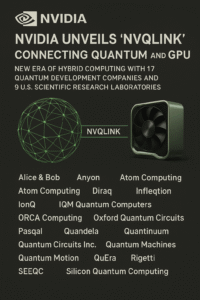 NVIDIA、量子とGPUをつなぐ「NVQLink」を発表──17社の量子開発企業と9つの米国科学研究所を結ぶ新時代のハイブリッド計算構想
⚛ NVIDIA、量子とGPUをつなぐ「NVQLink」を発表──17社の量子開発企業と9つの米国科学研究所を結ぶ新時代のハイブリッド計算構想
