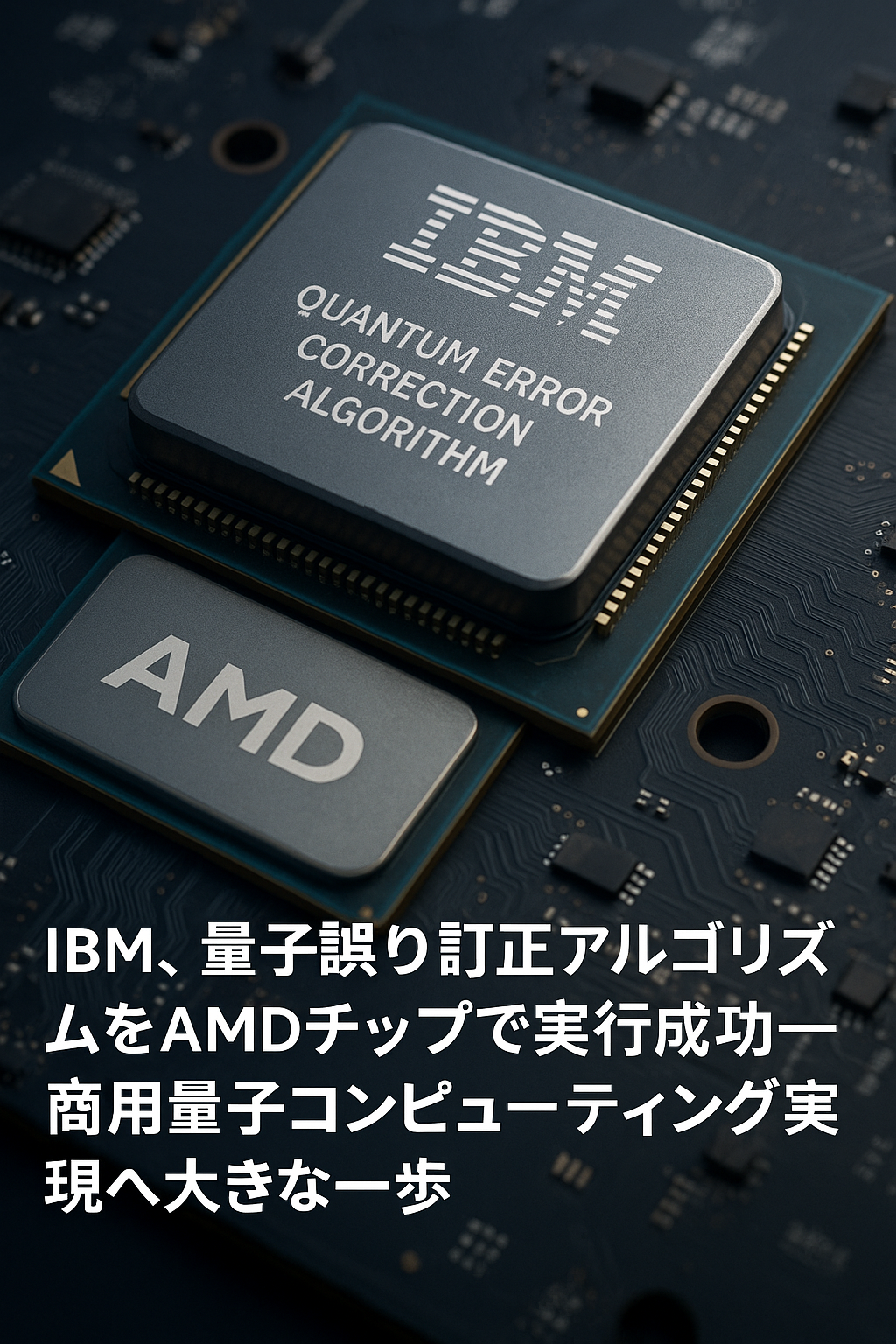 ⚛️IBM、量子誤り訂正アルゴリズムをAMDチップで実行成功──商用量子コンピューティング実現へ大きな一歩