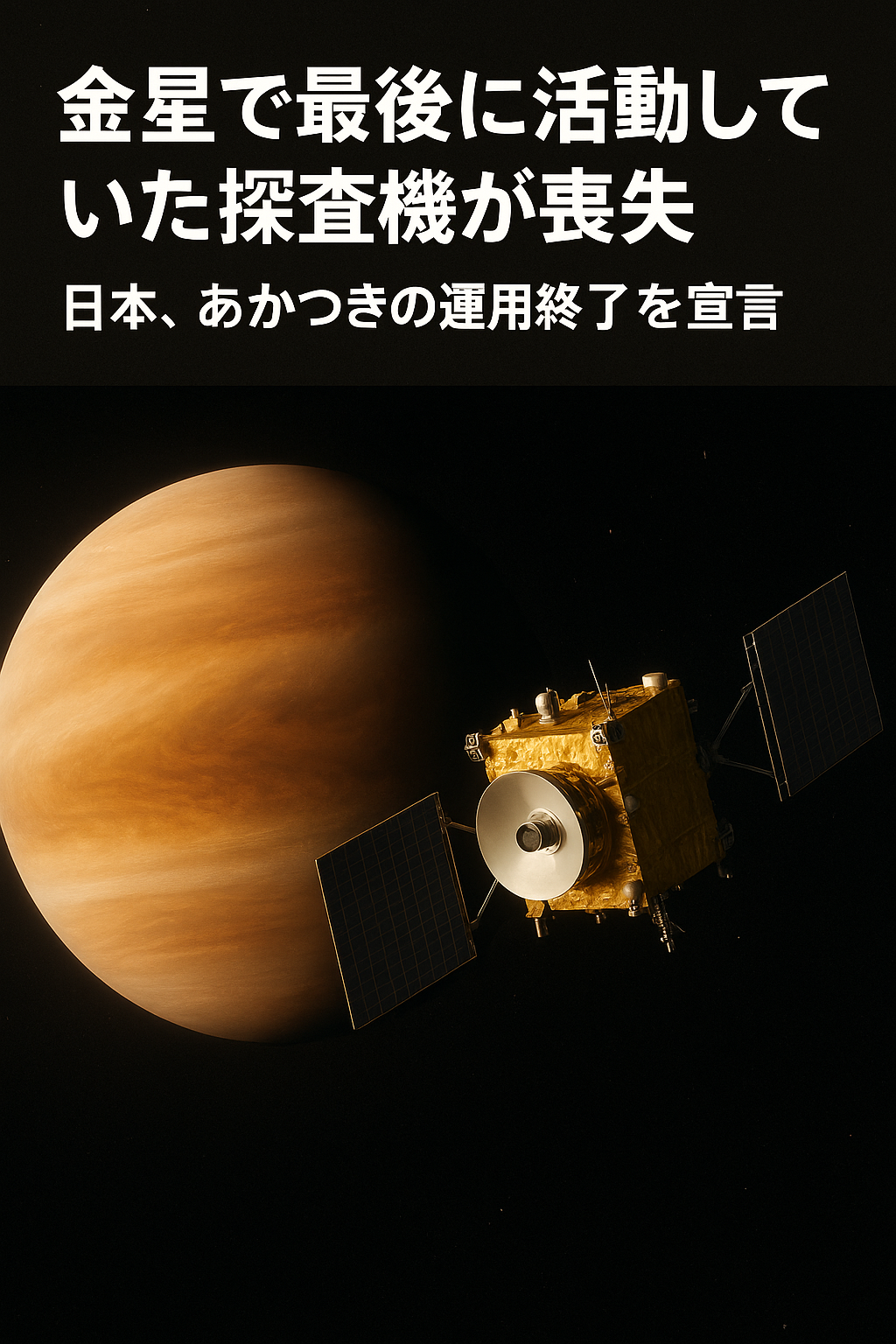 金星で活動していた最後の探査機を喪失――日本、あかつきの運用終了を宣言 コンテンツ開始
