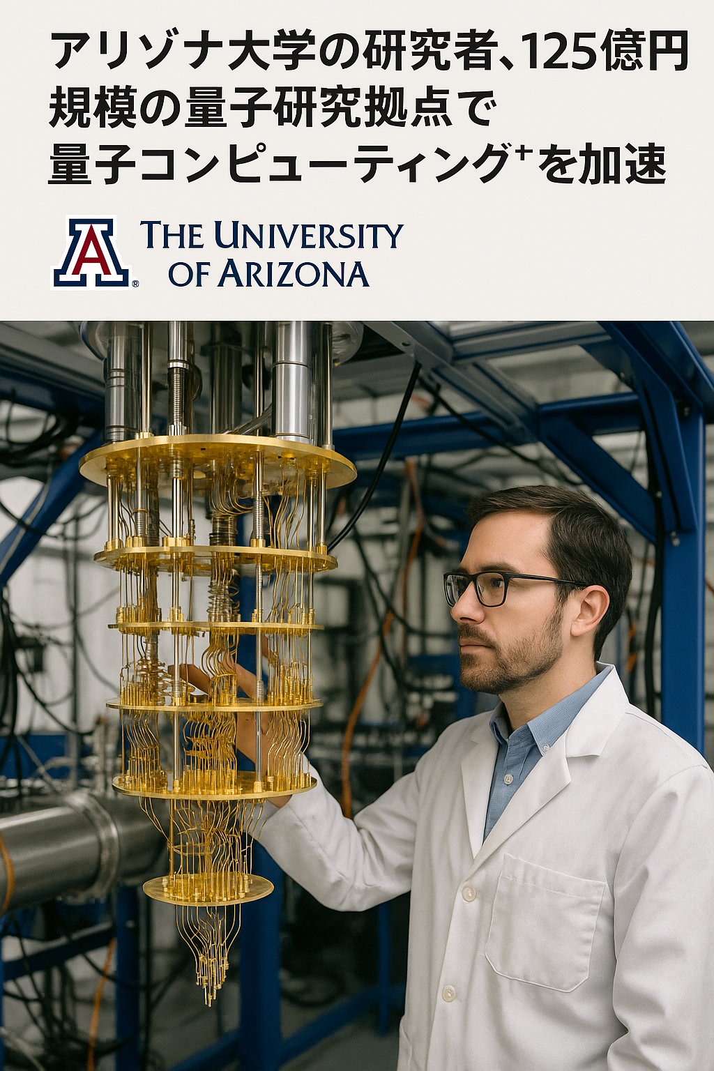 アリゾナ大学の研究者、125億円規模の量子研究拠点で量子コンピューティングを加速 コンテンツ開始