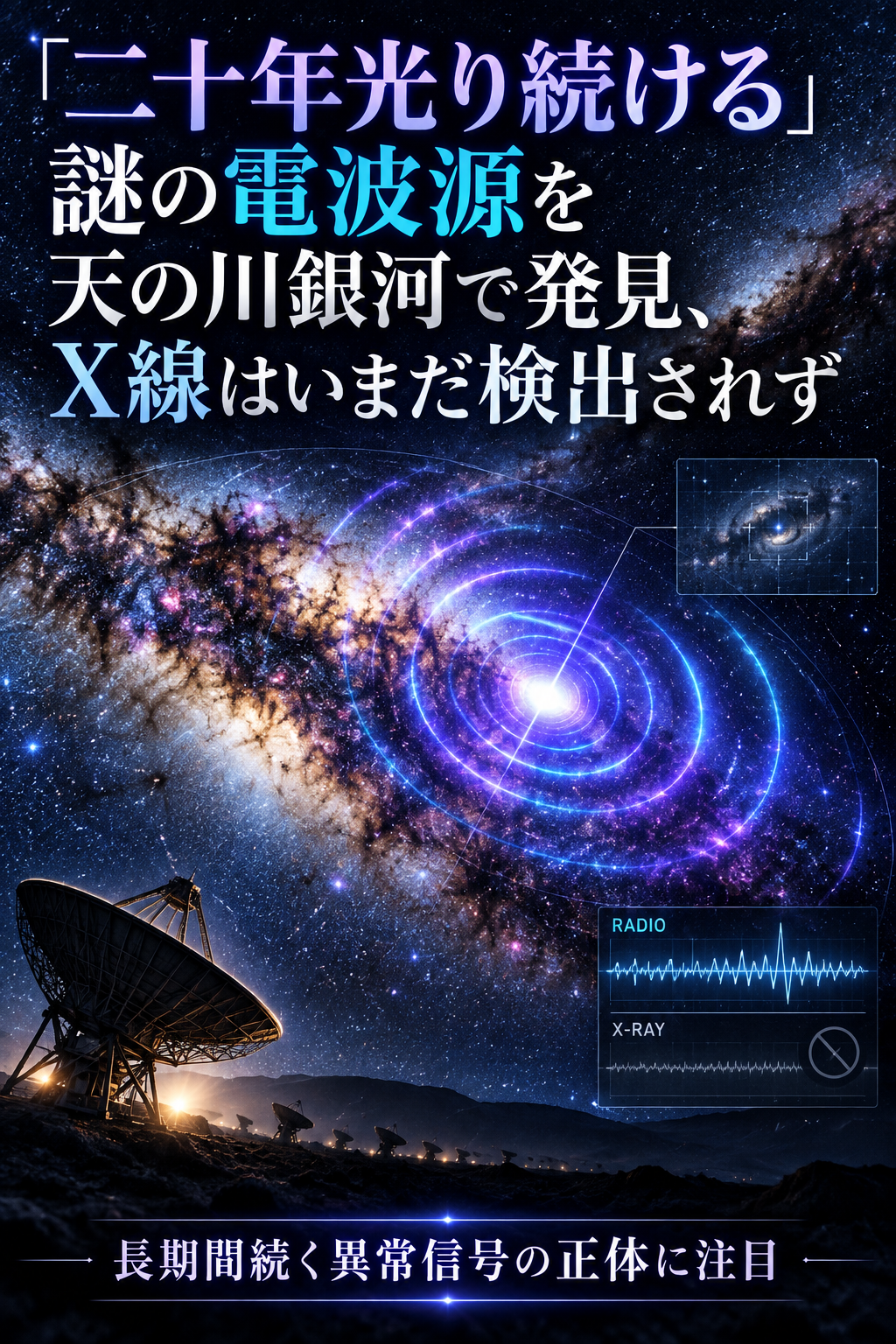 ChatGPT Image 2026年9月26日 16_46_51 「二十年光り続ける」謎の電波源を天の川銀河で発見、X線はいまだ検出されず