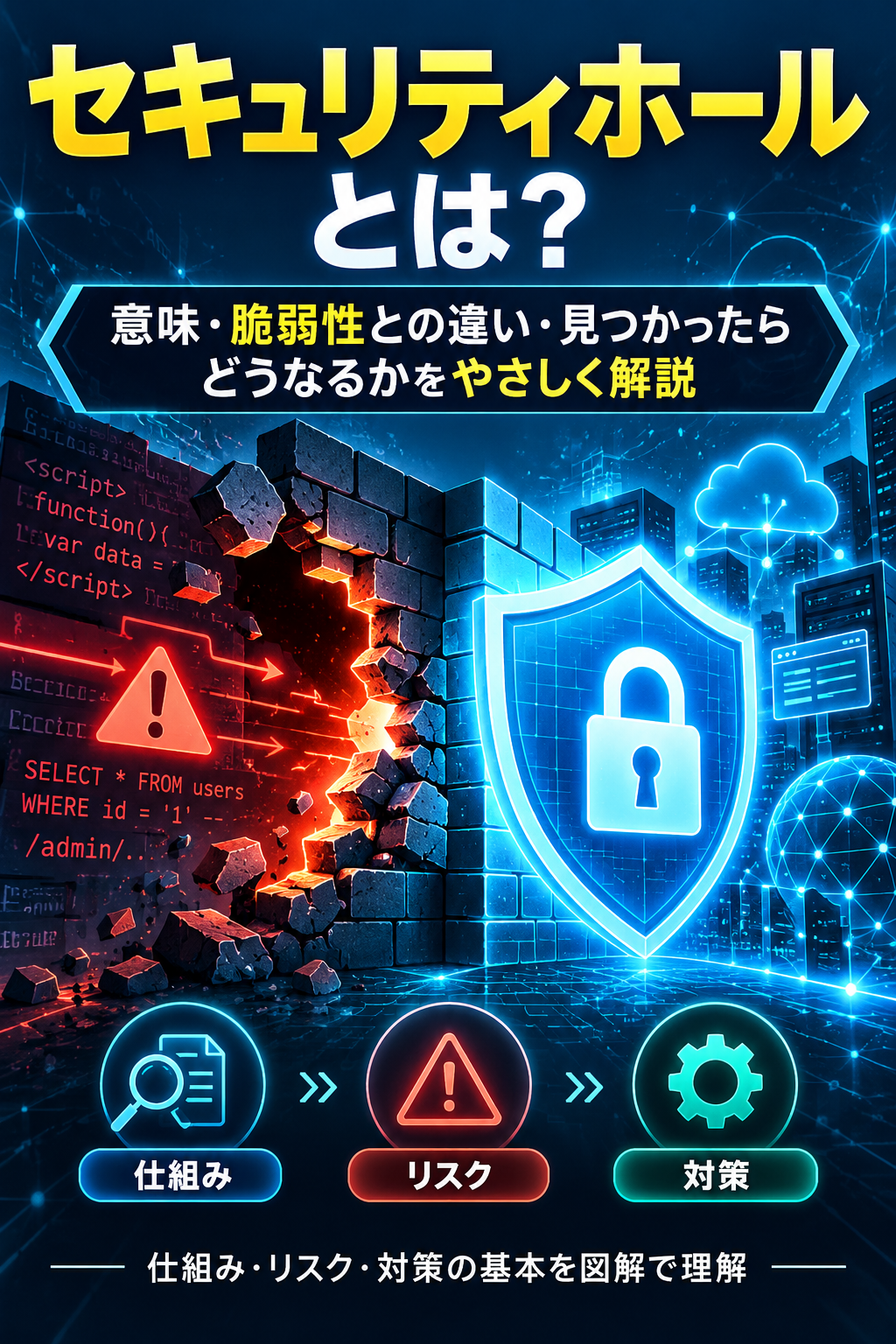 セキュリティホールとは？意味・脆弱性との違い・見つかったらどうなるかをやさしく解説