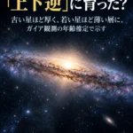 天の川銀河の円盤は「上下逆」に育った? 古い星ほど厚く、若い星ほど薄い層に、ガイア観測の年齢推定で示す