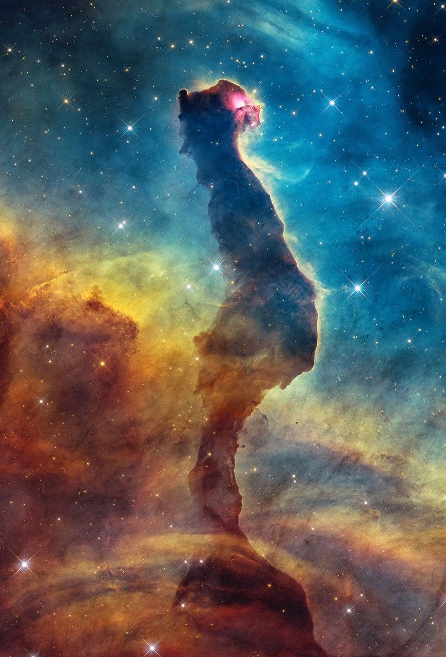 ハッブルが撮影したネコの頭星雲の可視光画像